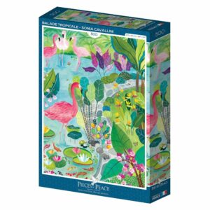 Puzzle Balade tropicale - Pieces & Peace - 500 pièces