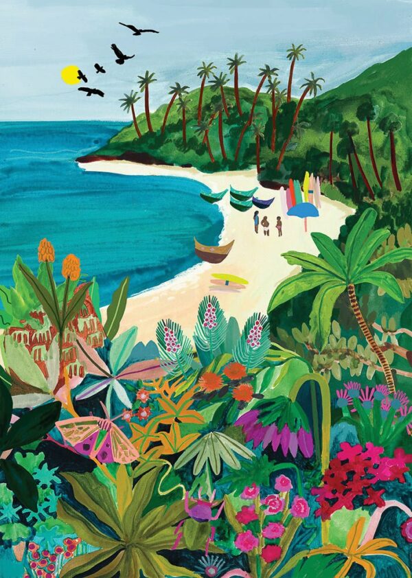 Puzzle Beach Butterfly - Pieces & Peace - 500 pièces Puzzle Beach Butterfly - Pieces & Peace - 500 pièces