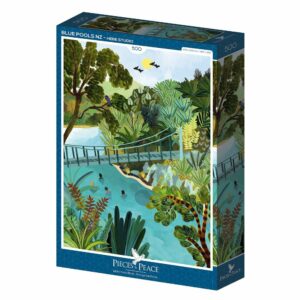 Puzzle Blue Pools NZ - Pieces & Peace - 500 pièces