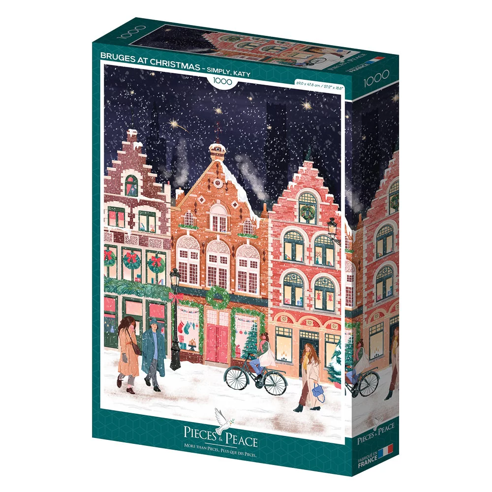 Puzzle Bruges at Christmas - Pieces & Peace - 1000 pièces
