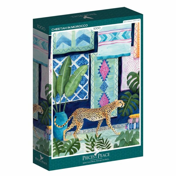 Puzzle Cheetah in Morocco - Pieces & Peace - 1000 pièces