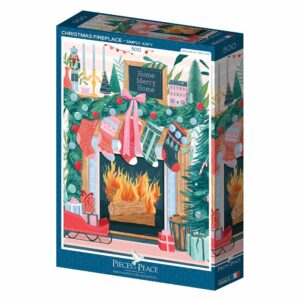 Puzzle Christmas Fireplace - Pieces & Peace - 500 pièces