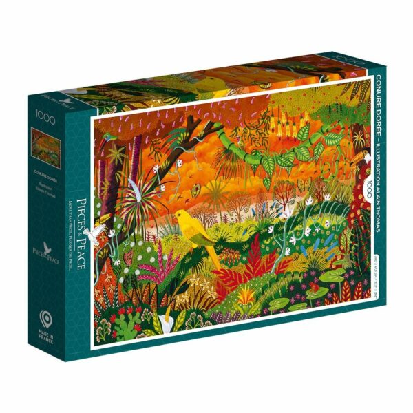 Puzzle Conure Dorée - Pieces & Peace - 1000 pièces