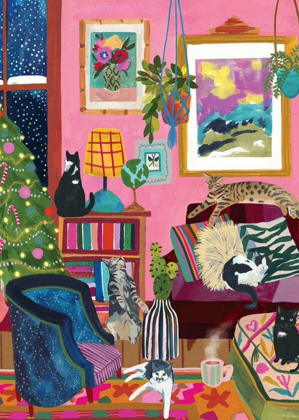 Puzzle Cozy Cats - Pieces & Peace - 1000 pièces Puzzle Cozy Cats - Pieces & Peace - 1000 pièces