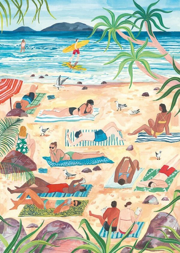 Puzzle Day at the Beach - Pieces & Peace - 1000 pièces