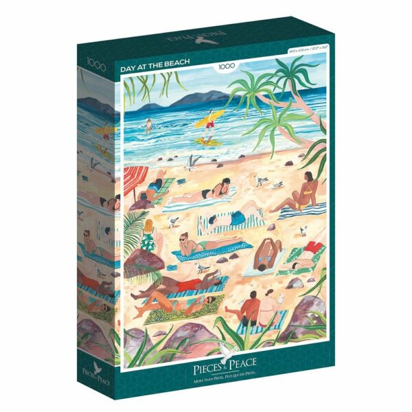 Puzzle Day at the Beach - Pieces & Peace - 1000 pièces