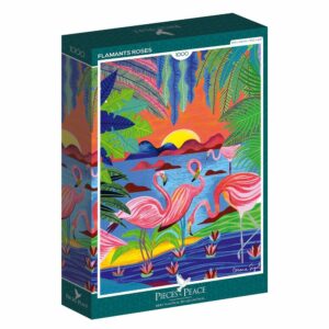 Puzzle Flamants Roses - Pieces & Peace - 1000 pièces