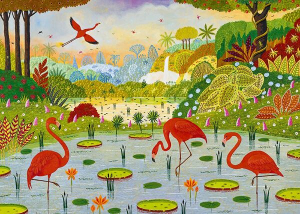 Puzzle Flamants des Caraïbes - Pieces & Peace - 1000 pièces