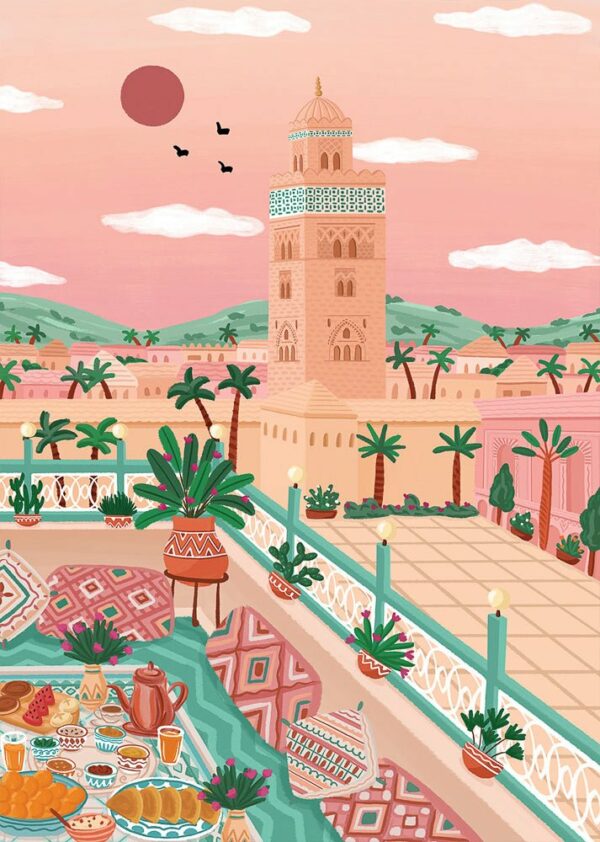 Puzzle Koutoubia mosque, Morocco - Pieces & Peace - 1000 pièces