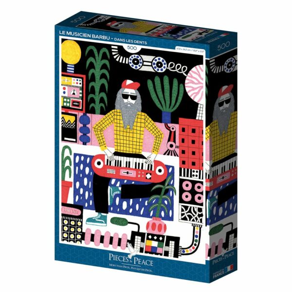 Puzzle Le Musicien Barbu - Pieces & Peace - 500 pièces