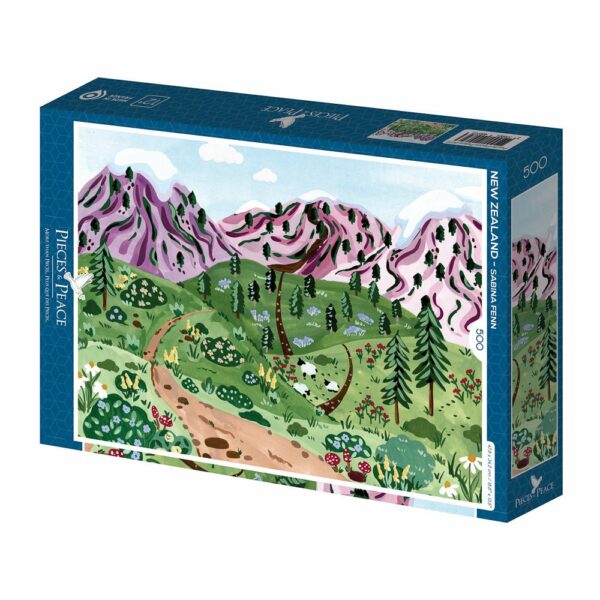 Puzzle New Zealand - Pieces & Peace - 500 pièces Puzzle New Zealand - Pieces & Peace - 500 pièces