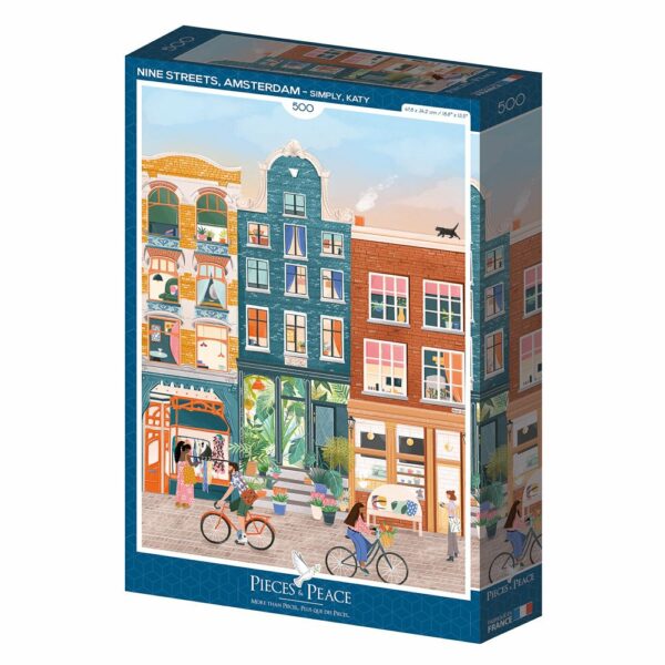 Puzzle Nine Streets, Amsterdam - Pieces & Peace - 500 pièces