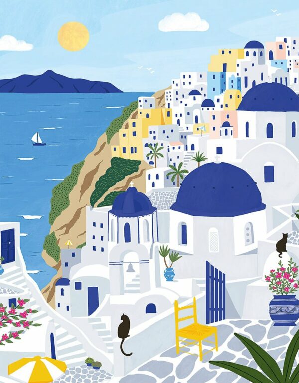 Puzzle Santorini - Pieces & Peace - 500 pièces