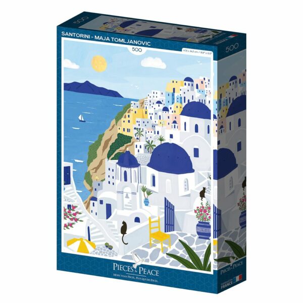 Puzzle Santorini - Pieces & Peace - 500 pièces
