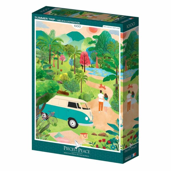 Puzzle Summer Trip - Pieces & Peace - 1000 pièces Puzzle Summer Trip - Pieces & Peace - 1000 pièces
