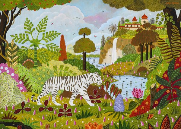 Puzzle Tigre Blanc - Pieces & Peace - 1500 pièces