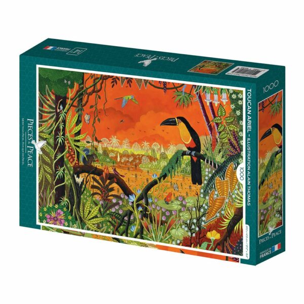 Puzzle Toucan Ariel - Pieces & Peace - 1000 pièces Puzzle Toucan Ariel - Pieces & Peace - 1000 pièces