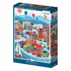 Puzzle Winter Village - Pieces & Peace - 500 pièces