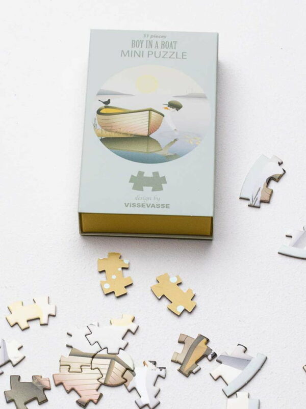 Puzzle Boy In A Boat - Vissevasse - 31 pièces