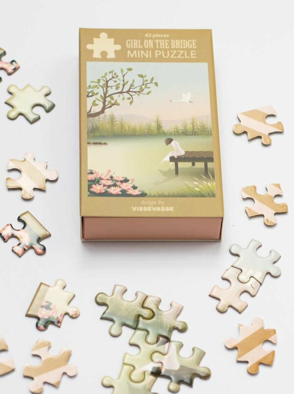Puzzle Girl One The Bridge - Vissevasse - 42 pièces