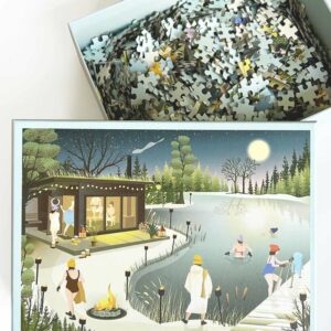 Puzzle Sauna By The Lake - Vissevasse - 1000 pièces