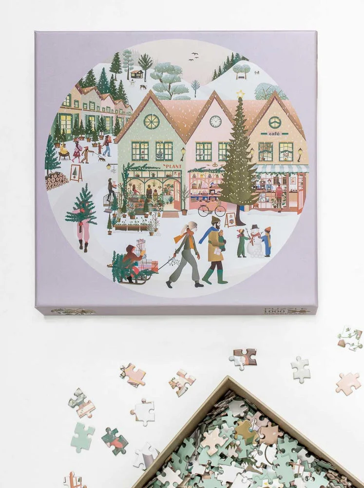 Puzzle White Christmas - Vissevasse - 1000 pièces