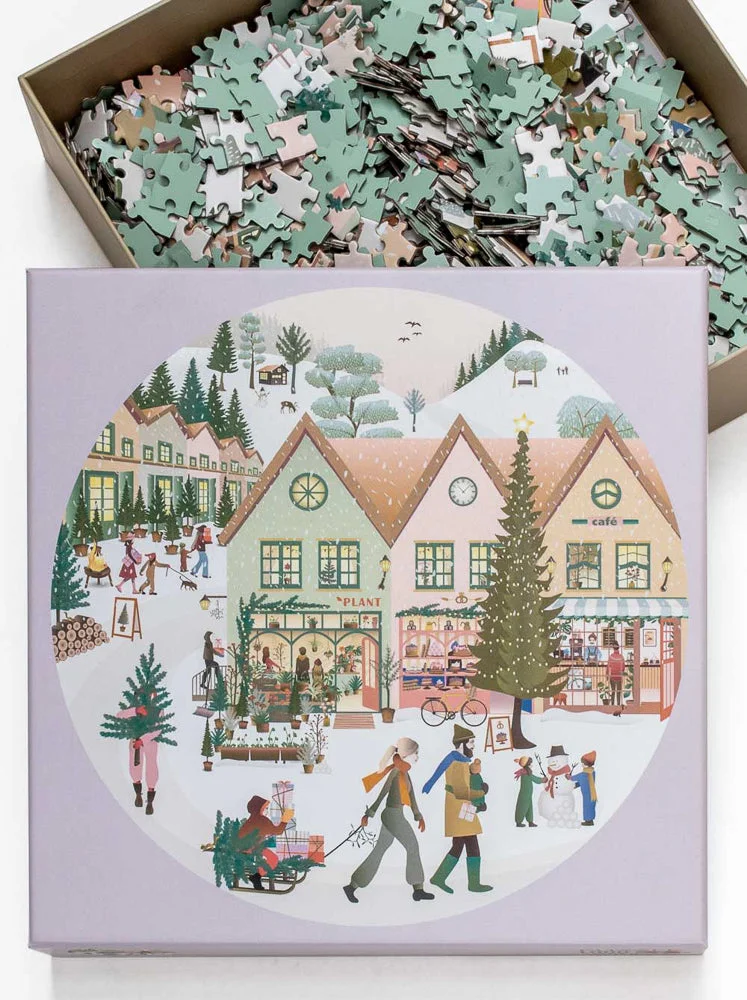 Puzzle White Christmas - Vissevasse - 1000 pièces