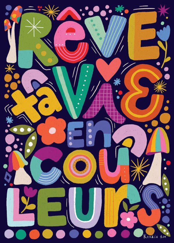 Puzzle Les Couleurs - Les Éditions Imaginaires - 500 pièces