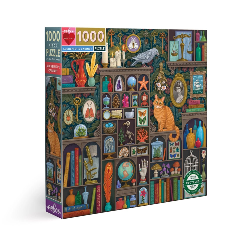 EeBoo Puzzle 1000 Pezzi Per Adulti – La Serra Dell'Alchimista, Illustrazione Di Vasilisa Romanenko, 58,5x58,5 Cm