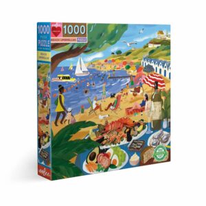 Puzzle Beach Umbrellas - eeBoo - 1000 pièces