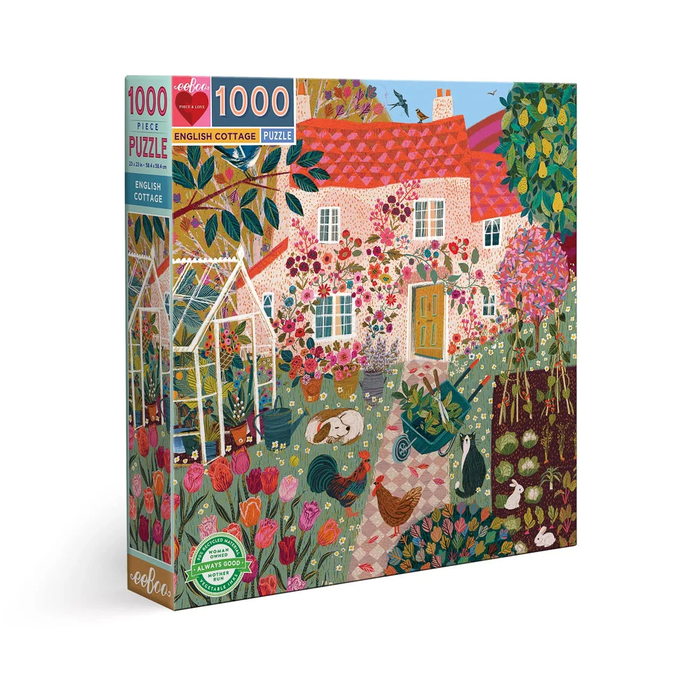 Puzzle English Cottage - eeBoo - 1000 pièces