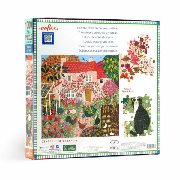 Puzzle English Cottage - eeBoo - 1000 pièces