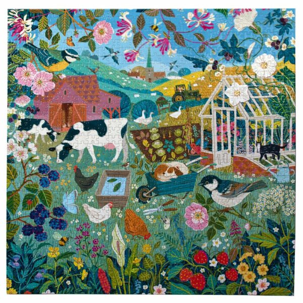 Puzzle English Hedgerow - eeBoo - 1000 pièces Puzzle English Hedgerow - eeBoo - 1000 pièces