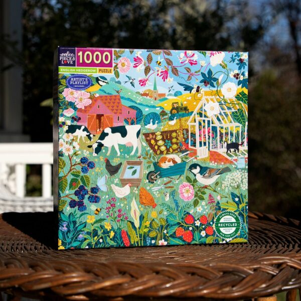 Puzzle English Hedgerow - eeBoo - 1000 pièces Puzzle English Hedgerow - eeBoo - 1000 pièces
