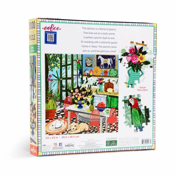 Puzzle Green Kitchen - eeBoo - 1000 pièces Puzzle Green Kitchen - eeBoo - 1000 pièces