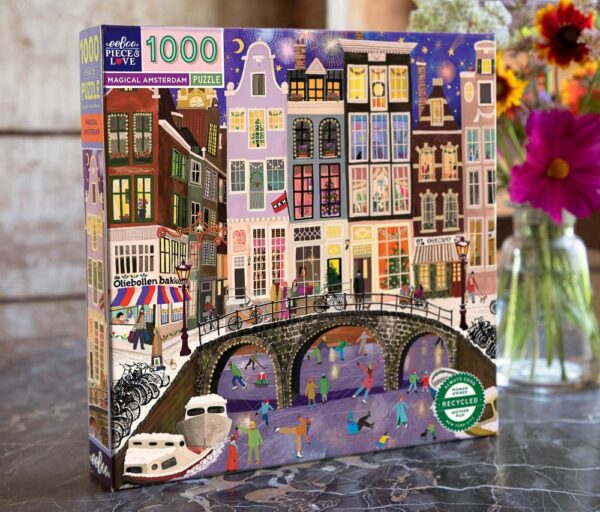 Puzzle Magical Amsterdam - eeBoo - 1000 pièces