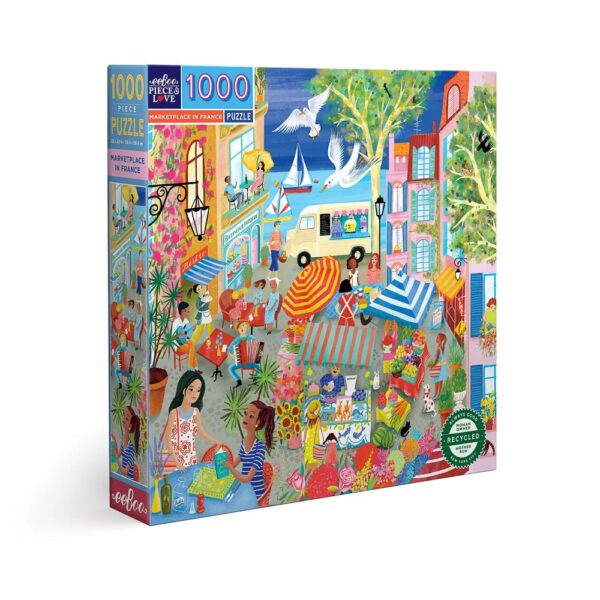 Puzzle Marketplace in France - eeBoo - 1000 pièces