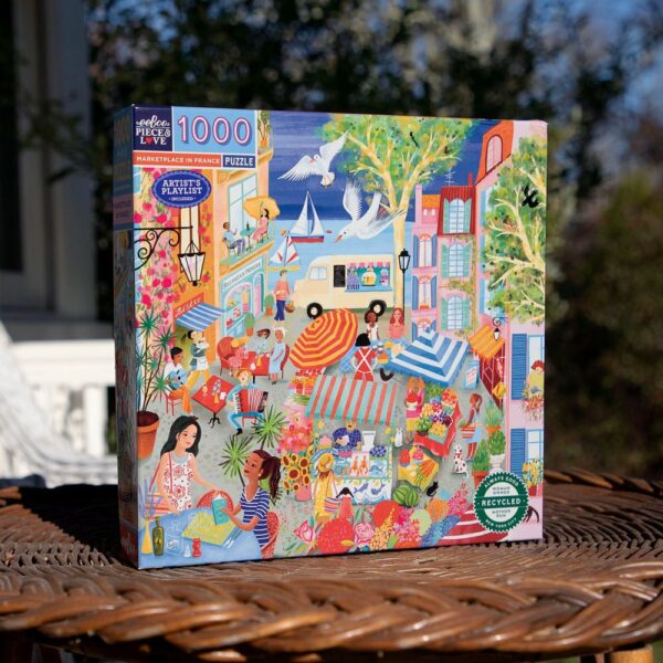 Puzzle Marketplace in France - eeBoo - 1000 pièces