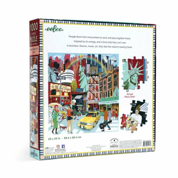 Puzzle New York City Life - eeBoo - 1000 pièces Puzzle New York City Life - eeBoo - 1000 pièces