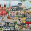 Puzzle Paris in a Day - eeBoo - 1000 pièces Puzzle Paris in a Day - eeBoo - 1000 pièces