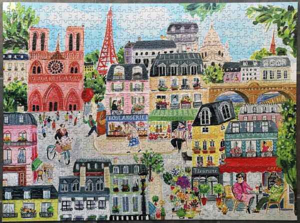 Puzzle Paris in a Day - eeBoo - 1000 pièces Puzzle Paris in a Day - eeBoo - 1000 pièces