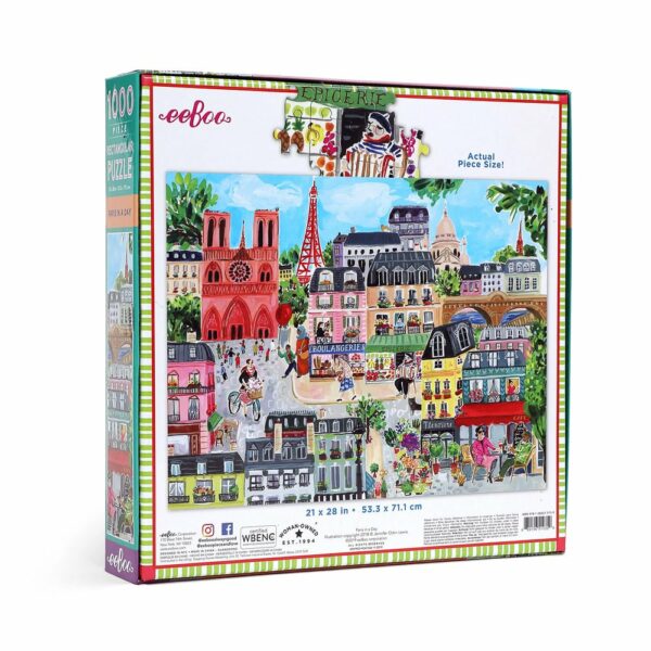 Puzzle Paris in a Day - eeBoo - 1000 pièces Puzzle Paris in a Day - eeBoo - 1000 pièces