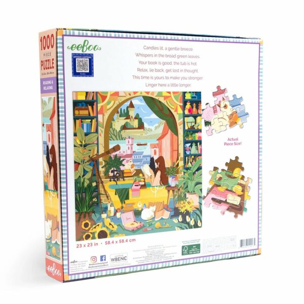 Puzzle Reading & Relaxing - eeBoo - 1000 pièces