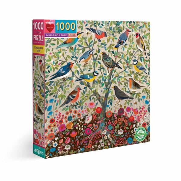 Puzzle Songbirds Tree - eeBoo - 1000 pièces
