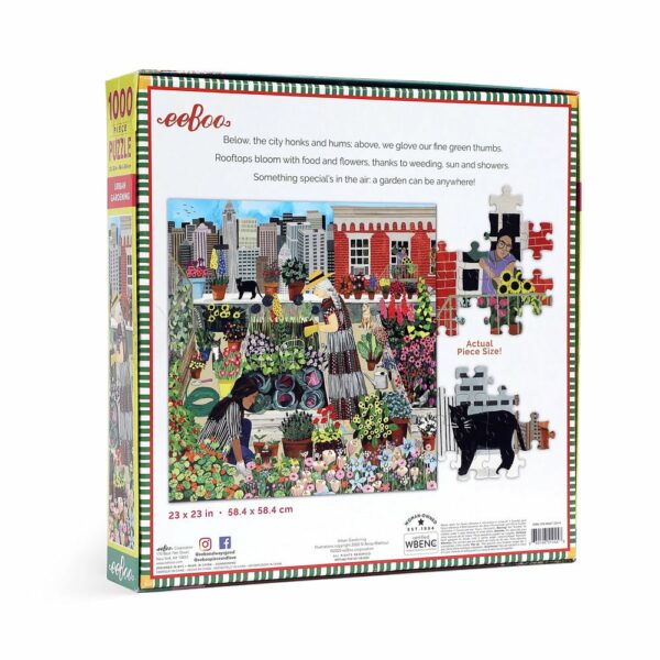 Puzzle Urban Gardening - eeBoo - 1000 pièces