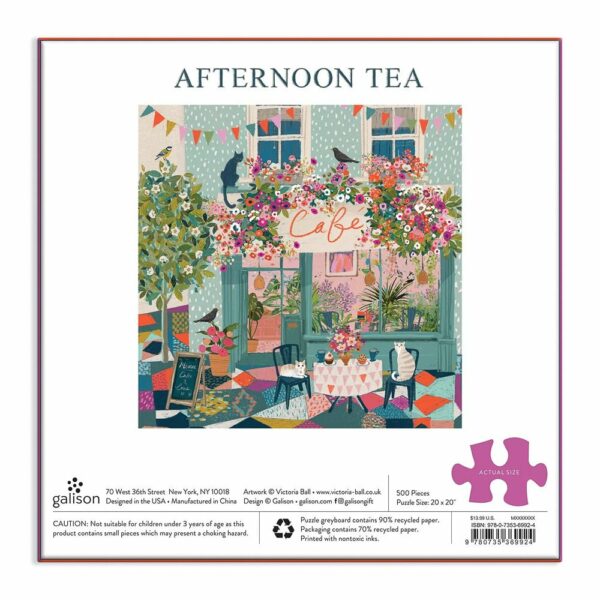 Puzzle Afternoon Tea - Galison - 500 pièces