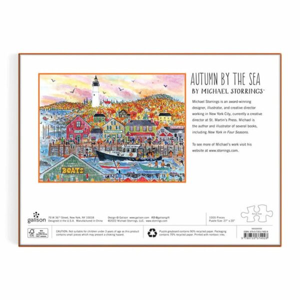 Puzzle Autumn By the Sea - Galison - 1000 pièces