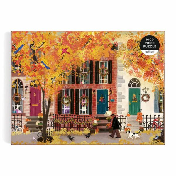 Puzzle Autumn in the Neighborhood - Galison - 1000 pièces Puzzle Autumn in the Neighborhood - Galison - 1000 pièces