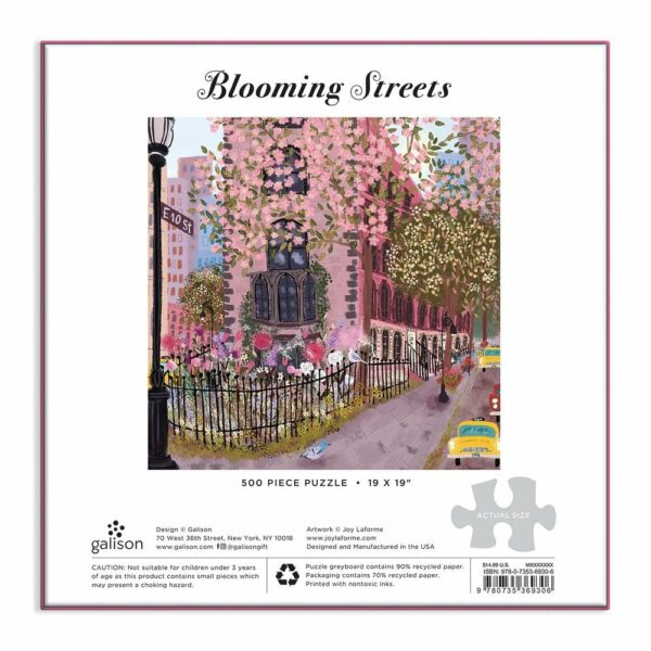 Puzzle Blooming Streets - Galison - 500 pièces