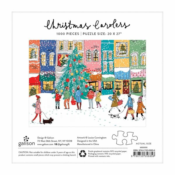 Puzzle Christmas Carolers - Galison - 1000 pièces